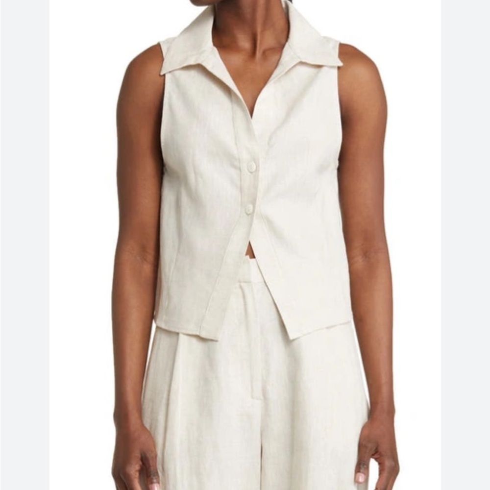 WAYF Devin Linen Vest